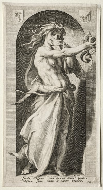 Irigység, 1593. alkotó: Jacob Matham