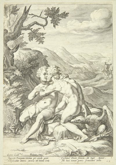 Jupiter és Európa alkotó: Jacob Matham