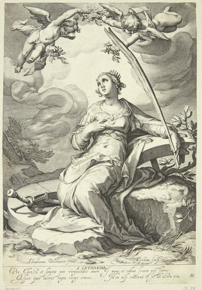 Katarina Alexandriából alkotó: Jacob Matham
