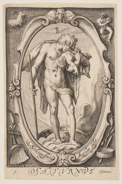Saturnus (Szaturnusz), A hét bolygóból alkotó: Jacob Matham