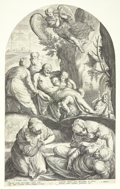 Krisztus temetése alkotó: Jacob Matham