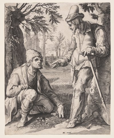 Két paraszt alkotó: Jacob Matham