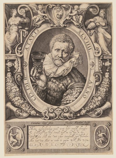 Vincent Jacobsz. Coster, borkereskedő alkotó: Jacob Matham