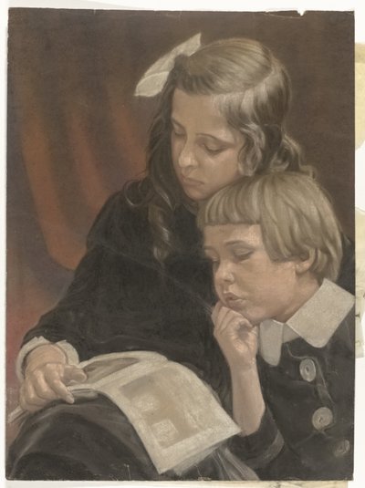 Portret van Mies en Co Merkelbach alkotó: Jacob Merkelbach