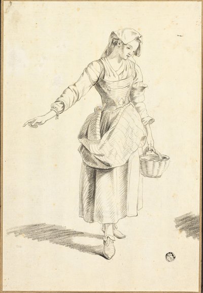 Olasz parasztlány alkotó: Jacob Philipp Hackert