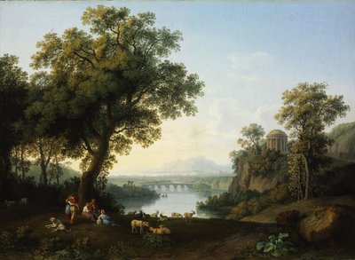 Riverside táj alkotó: Jacob Philipp Hackert