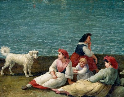 Barlettai parasztok, Olaszország - (barlettai parasztasszonyok) Jacob Philipp Hackert festménye Hackert d