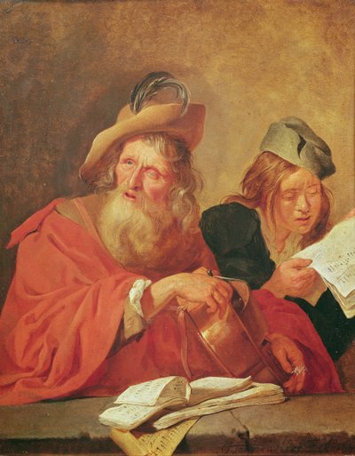 The Hurdy-Gurdy Player, 1678 alkotó: Jacob Toorenvliet