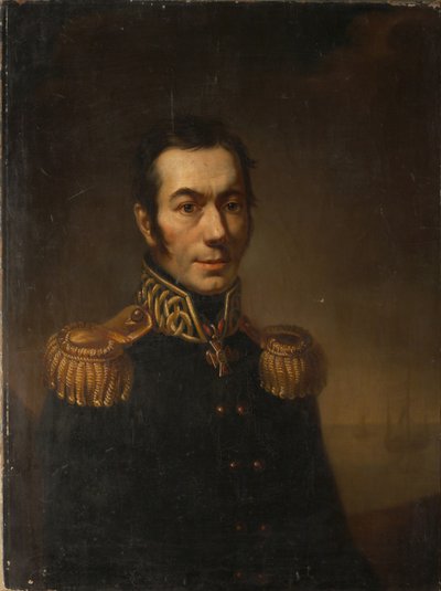 Platon Yakovlevich Gamaleya író portréja 1766-1817, 1821 alkotó: Jacob Zalessky