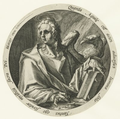 János evangélista A négy evangélista (sorozat címe) alkotó: Jacob de Gheyn (II) (attributed to)