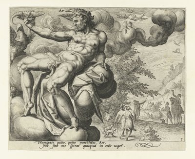 A levegő eleme Aer (cím az objektumon) A négy elem (sorozat címe) alkotó: Jacob de Gheyn (II) (attributed to)