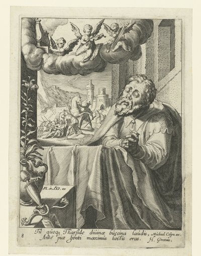 Pál, mint bűnbánó bűnös Nyolc bűnbánó bűnös az Ó- és Újszövetségből (sorozat címe) alkotó: Jacob de Gheyn (II) (workshop of)