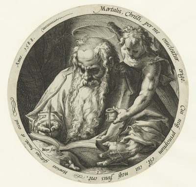 Máté evangélista A négy evangélista (sorozat címe) alkotó: Jacob de Gheyn (II)