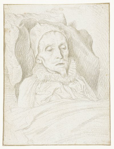Maurice herceg portréja a halálos ágyán alkotó: Jacob de Gheyn (II)
