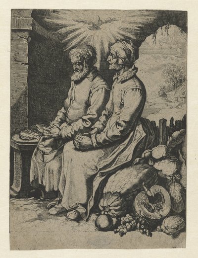 Idős pár imádkozik nyugalom paer alkotó: Jacob de Gheyn (III) (attributed to)