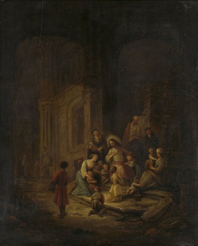 Krisztus megáldja a kisgyermekeket alkotó: Jacob de I Wet