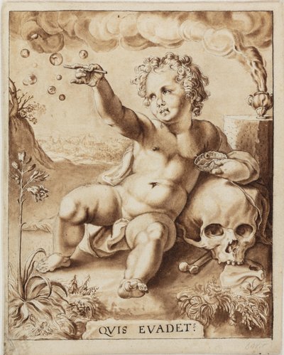 A mulandóság allegóriája. Homo Bulla alkotó: Jacob de Wit