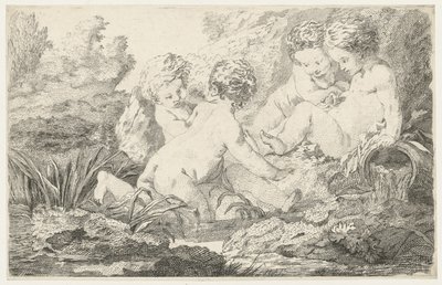 Allegorikus gyermekcsoport alkotó: Jacob de Wit