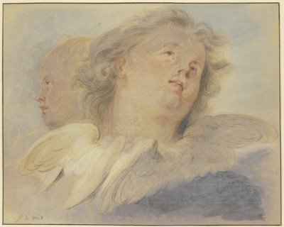 Két angyalfej alkotó: Jacob de Wit