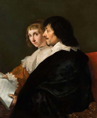 Constantijn Huygens (1596-1687) és Suzanna van Baerle (1599-1637) kettős portréja alkotó: Jacob van Campen