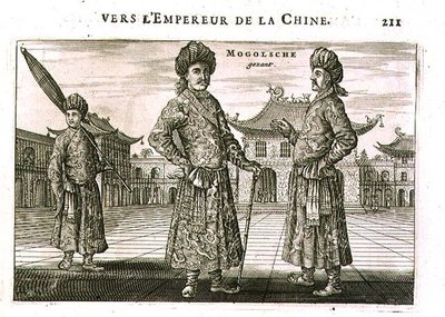 mongolok, egy holland nagykövetség beszámolójából Kínában alkotó: Jacob van Meurs