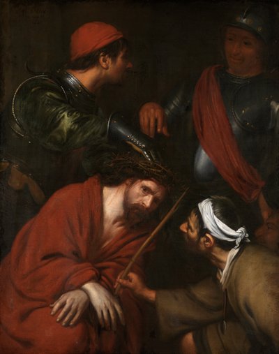 Tövisekkel megkoronázott Krisztus (olaj, vászon) alkotó: Jacob van Oost