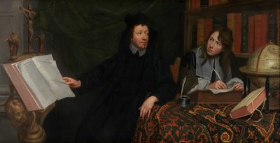 Egy teológus portréja titkárával alkotó: Jacob van Oost