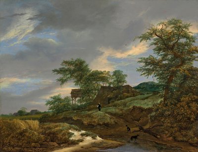 Dűnés táj egy házzal és egy galambdúccal alkotó: Jacob van Ruisdael