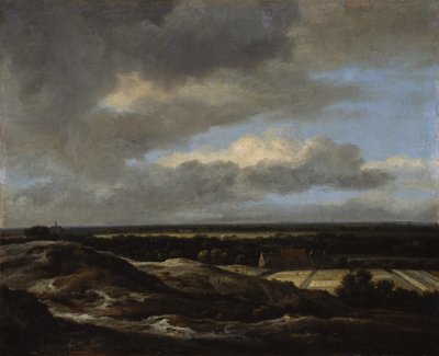 Haarlem a dűnék felől északnyugat felé nézve alkotó: Jacob van Ruisdael