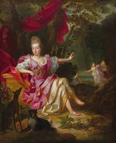 "Egy nő portréja, mint Diana alkotó: Jacob van Schuppen