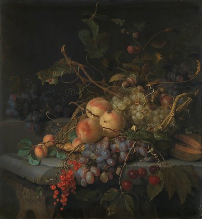 Csendélet gyümölccsel alkotó: Jacob van Walscapelle