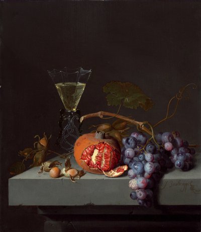Csendélet gyümölccsel, 1675. alkotó: Jacob van Walscapelle