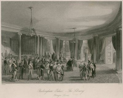 Buckingham-palota, a könyvtár, a külföldi domboldal alkotó: Jacob van der Heyden