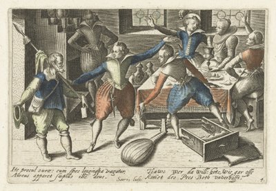 Studentenfeest Az ikonográfiai viccek bajnoka a diákok körében (...) (sorozat címe) alkotó: Jacob van der Heyden