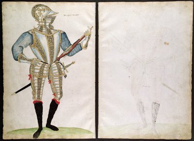 Suit of Armor Sir John Smith számára, az An Elizabethan Armourers albumból alkotó: Jacobe Halder