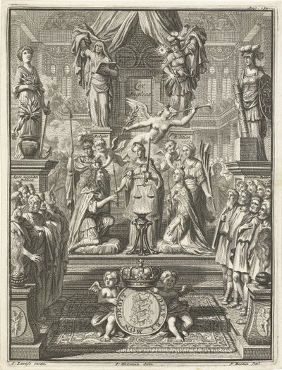 Vilmos és Stuart Mária koronázása, 1689 alkotó: Jacobus Baptist