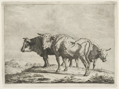 Három ökör alkotó: Jacobus Cornelis Gaal