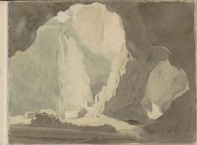 Vízesés Tivoliban alkotó: Jacobus Everhardus Josephus van den Berg