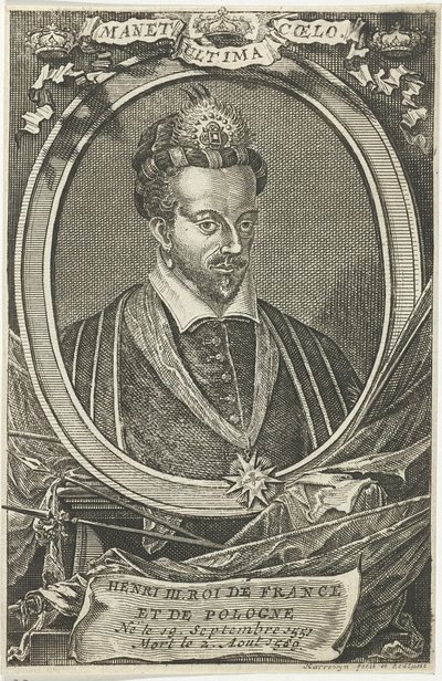 Henrik francia lengyel király és Litvánia nagyhercege portréja alkotó: Jacobus Harrewijn