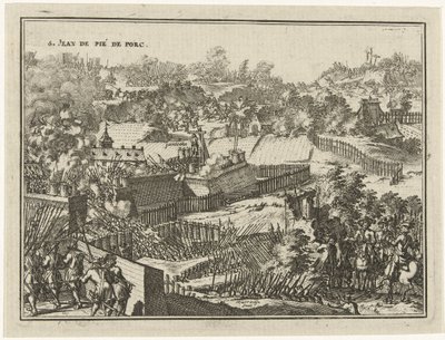 S. Jean de Pié de Porc meghódítása alkotó: Jacobus Harrewijn