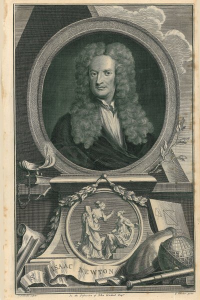 Sir Isaac Newton alkotó: Jacobus Houbracken