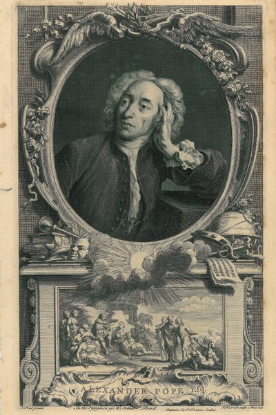 Alexander Pope alkotó: Jacobus Houbraken