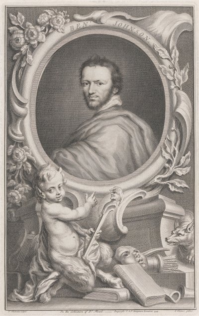 Benjamin Jonson alkotó: Jacobus Houbraken
