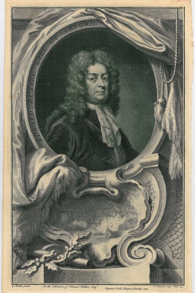 Edward Russell, Orford grófja, 1742 körül alkotó: Jacobus Houbraken