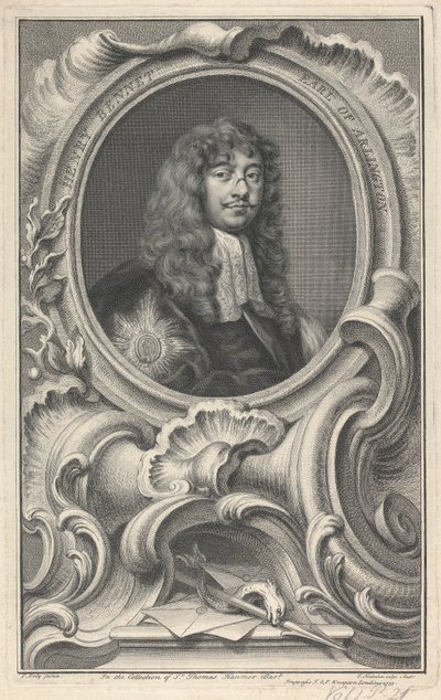 Henry Bennet, Arlington 1. grófja alkotó: Jacobus Houbraken