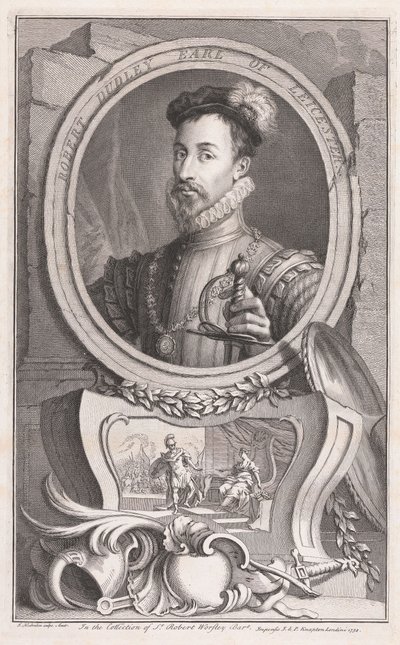 Robert Dudley, Leicester grófja alkotó: Jacobus Houbraken