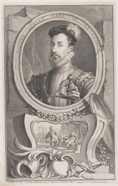 Robert Dudley, Leicester grófja alkotó: Jacobus Houbraken