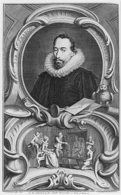 Sir Francis Walsingham, 1738 alkotó: Jacobus Houbraken