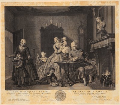 Szent Miklós ünnepe alkotó: Jacobus Houbraken