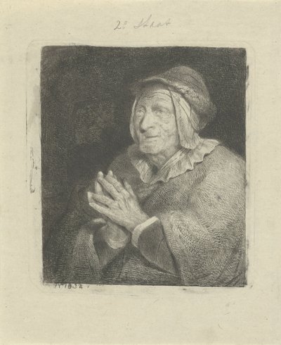 Idős nő alkotó: Jacobus Ludovicus Cornet